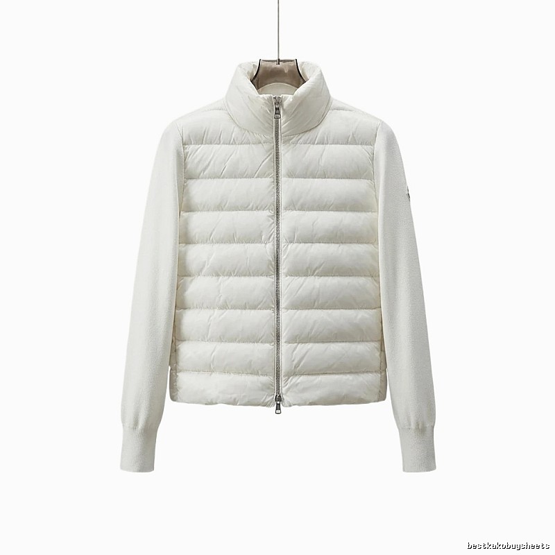 Moncler short stylish white down jacket