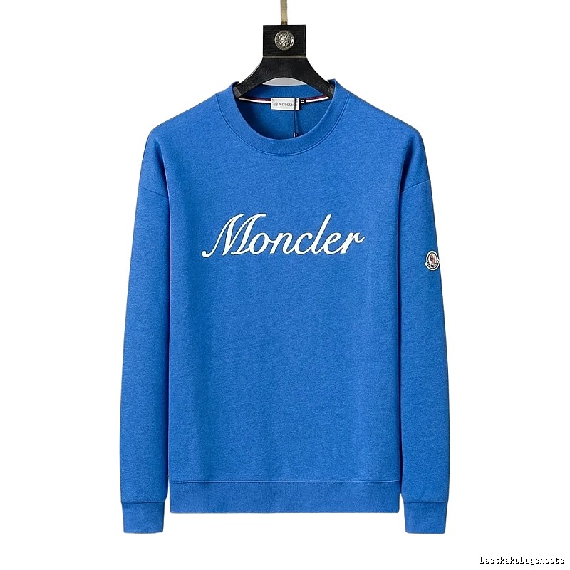 Moncler's simple and fashionable blue sweatshirt