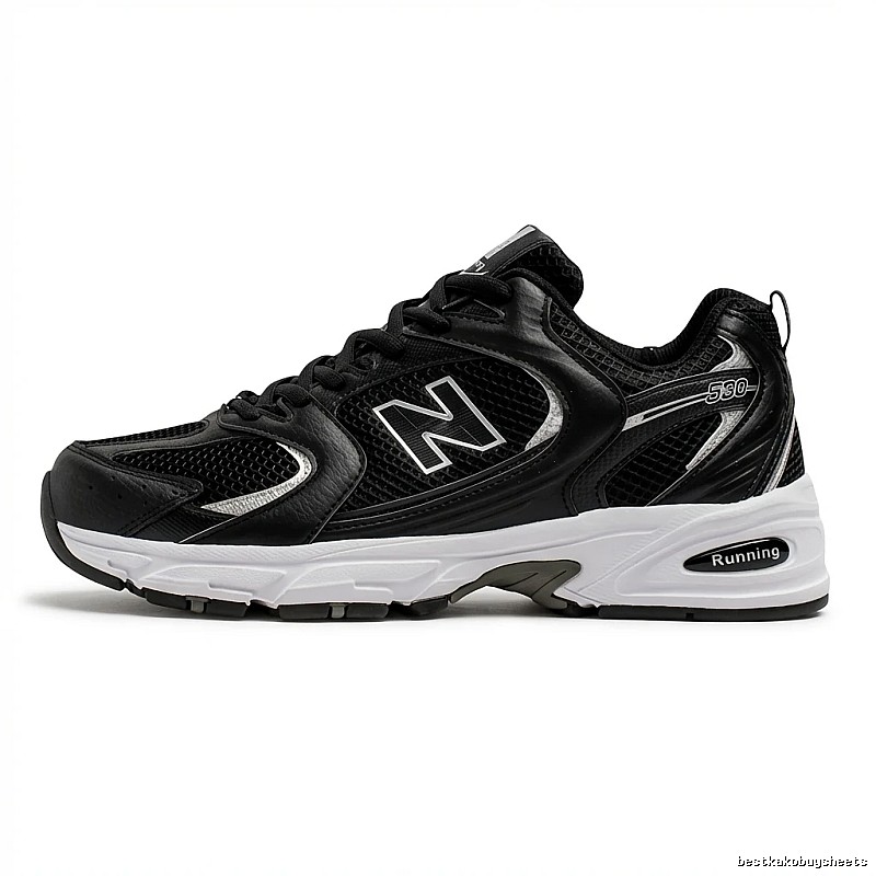 New Balance 530 retro style black shoes