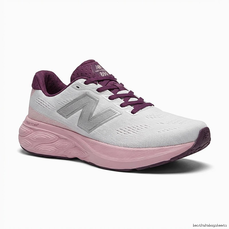 New Balance 880 Fashion Pink and White Running Shoes