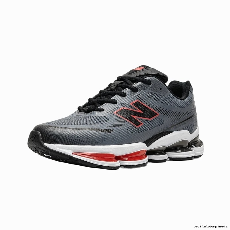 New Balance casual sports grey and red shoes