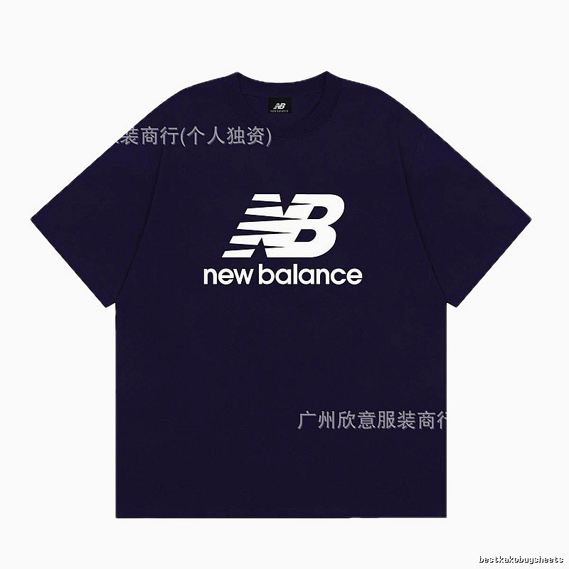 New Balance Printed Casual Navy Short-sleeve T-shirt