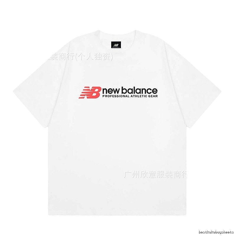 New Balance Sports Casual Style White Short-sleeve T-shirt