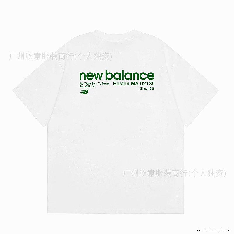 New Balance Vintage Casual Printed White T-Shirt