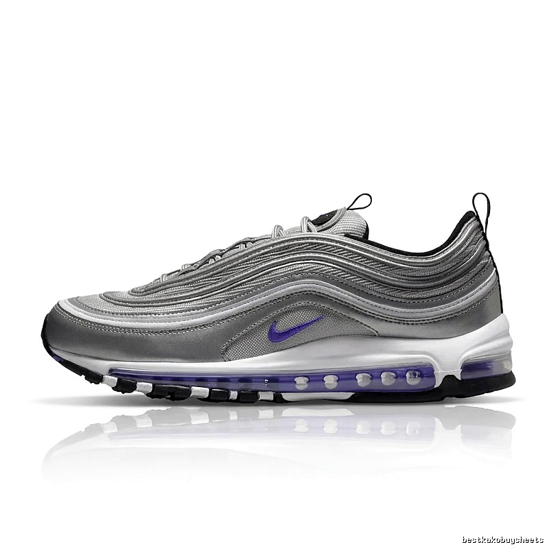 Nike Air Max 97 Silver Purple Trend Running Shoes