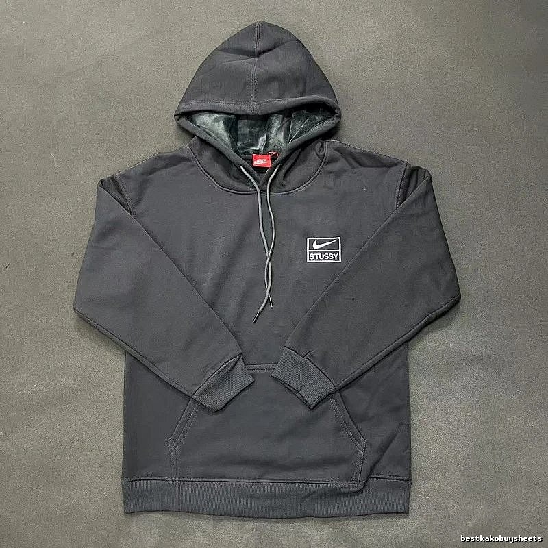 Nike Gray Zip Hoodie Smart Casual Swoosh