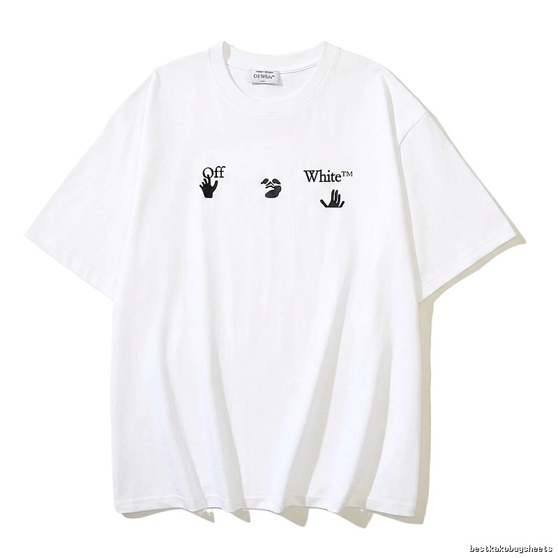 Off-White Gesture Print Style White T-shirt