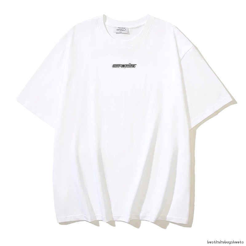 Off-White minimalist style white T-shirt