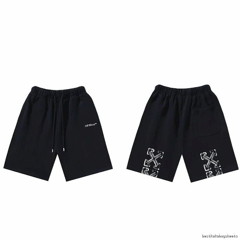 Off-White trendy and cool style black shorts