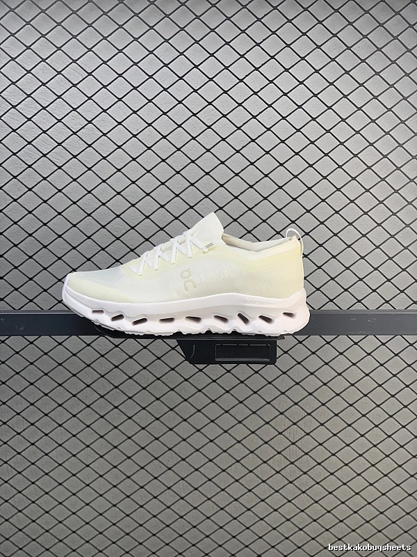 On White and Yellow Cloud Runners Defined by Open Mesh Panels