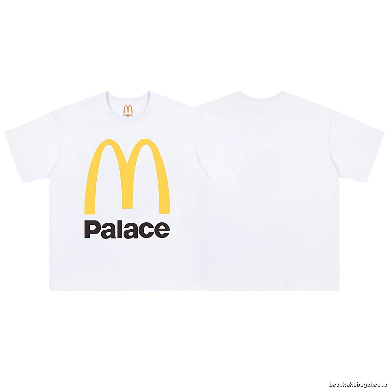 Palace x McDonald's Co-branded Street Style White Short-sleeve T-shirt