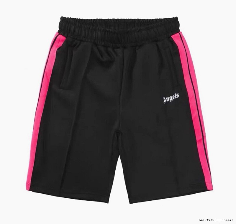 Palm Angels Easy Match Track shorts Black Side Stripe for Everyday Use