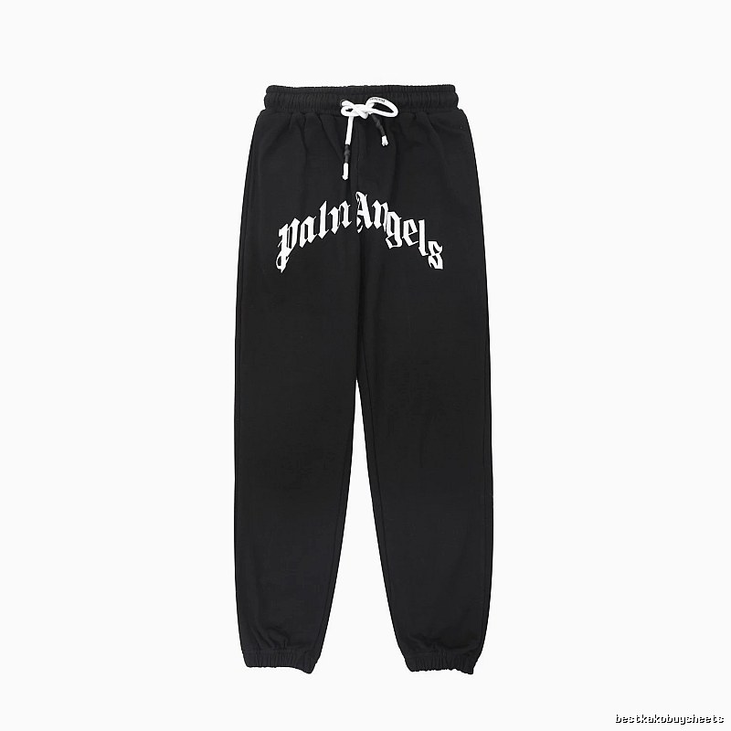 Palm Angels Gothic Style Black Sweatpants
