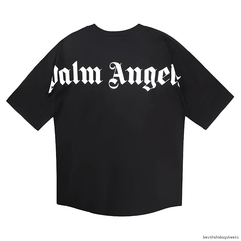 Palm Angels Patterned Logo T-shirt White Palm Tree with Signature Styling