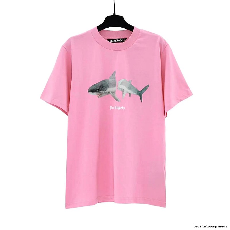 Palm Angels Premium Style Bear graphic T-shirt White Colorful Bear for Resort Outfits