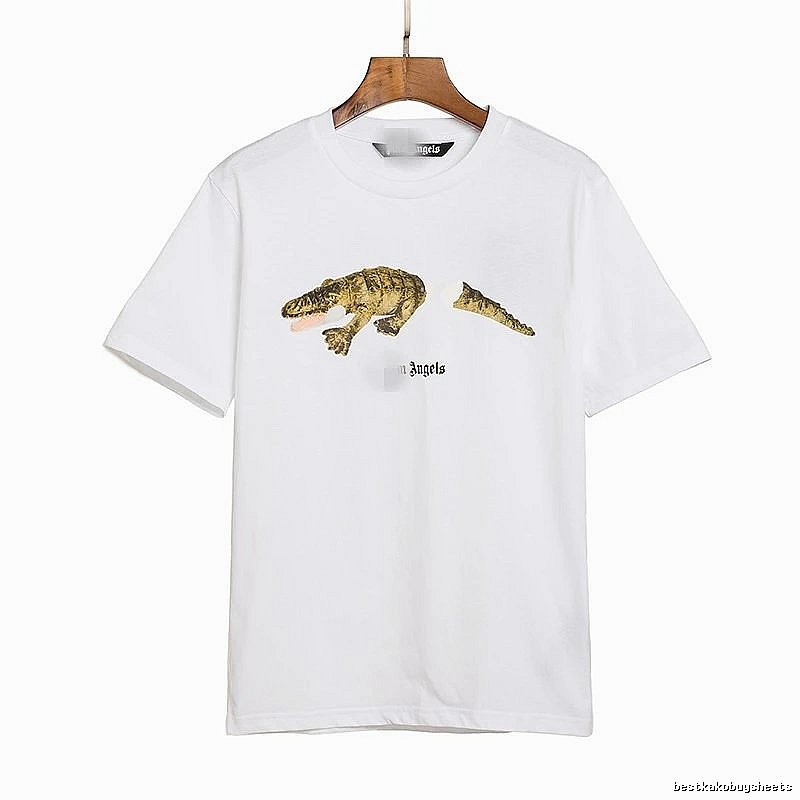 Palm Angels Streetwear Bear graphic T-shirt White Colorful Bear with Practical Shape