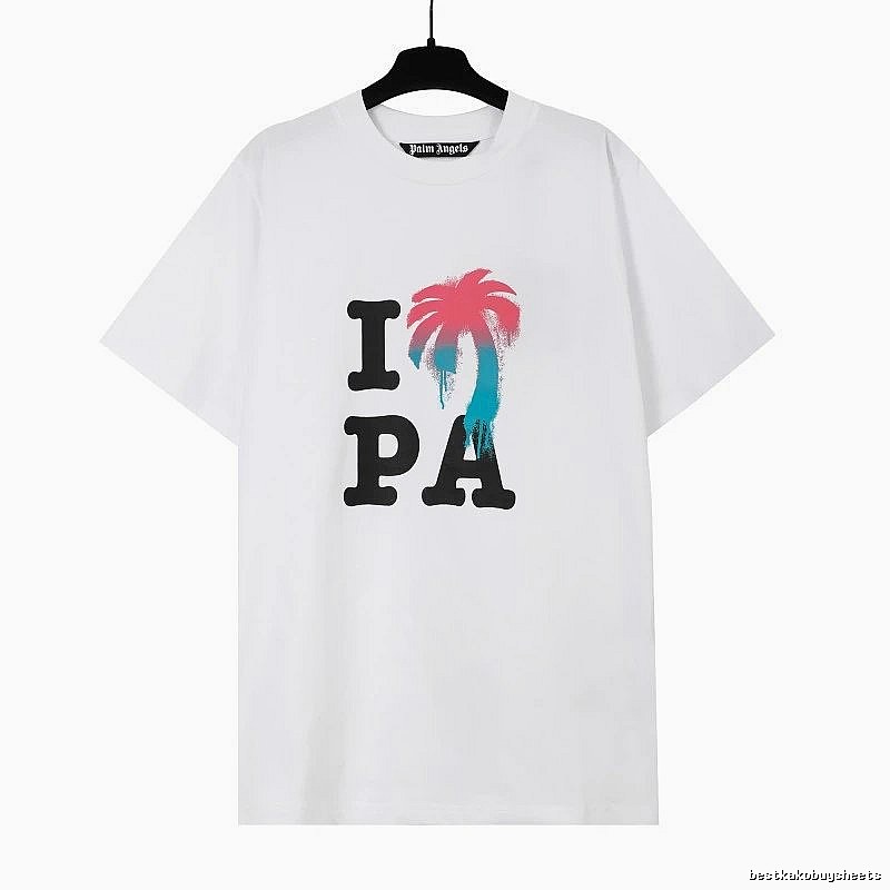 Palm Angels Weekend Logo T-shirt White Palm Tree for Weekend Wear