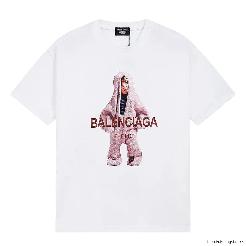 Parisian-style printed white T-shirt