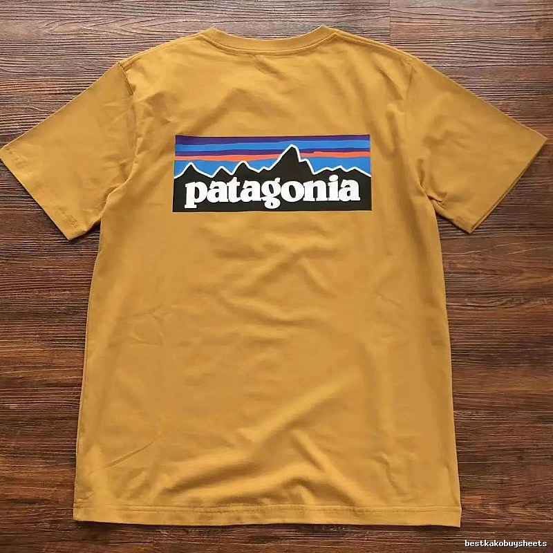 Patagonia Yellow Logo T-Shirt Weekend Wear Graphic