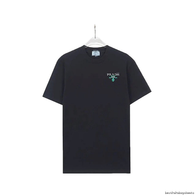 Prada Logo Minimalist Style Black T-Shirt