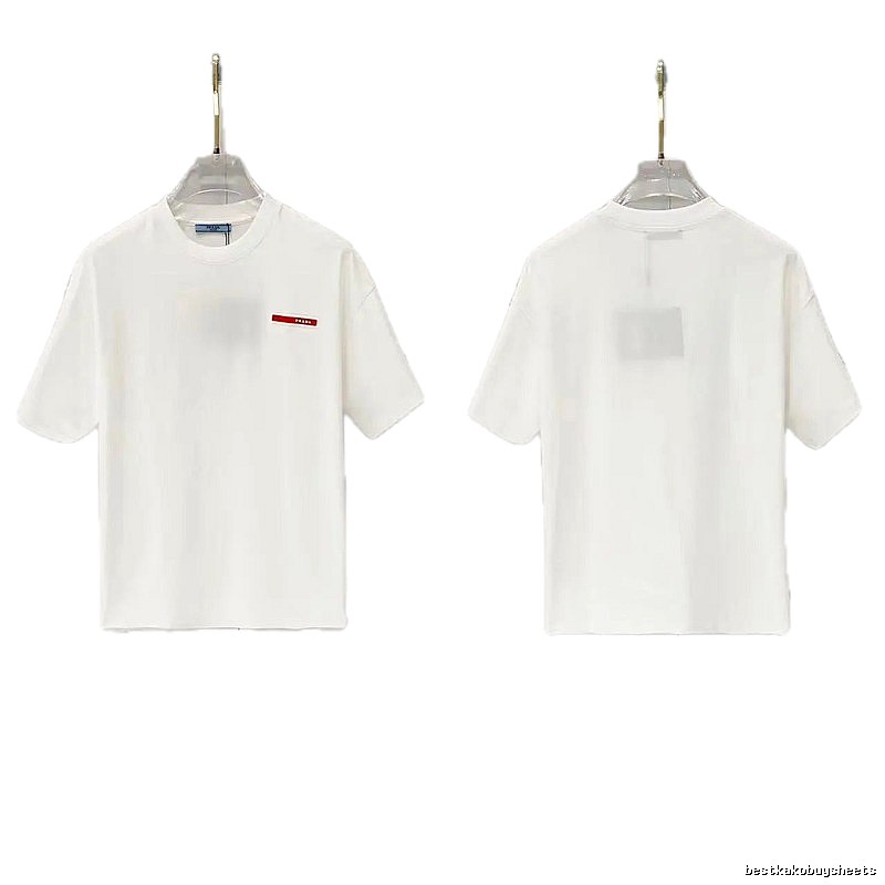 Prada Red Label Minimalist Style White Short-sleeved T-shirt