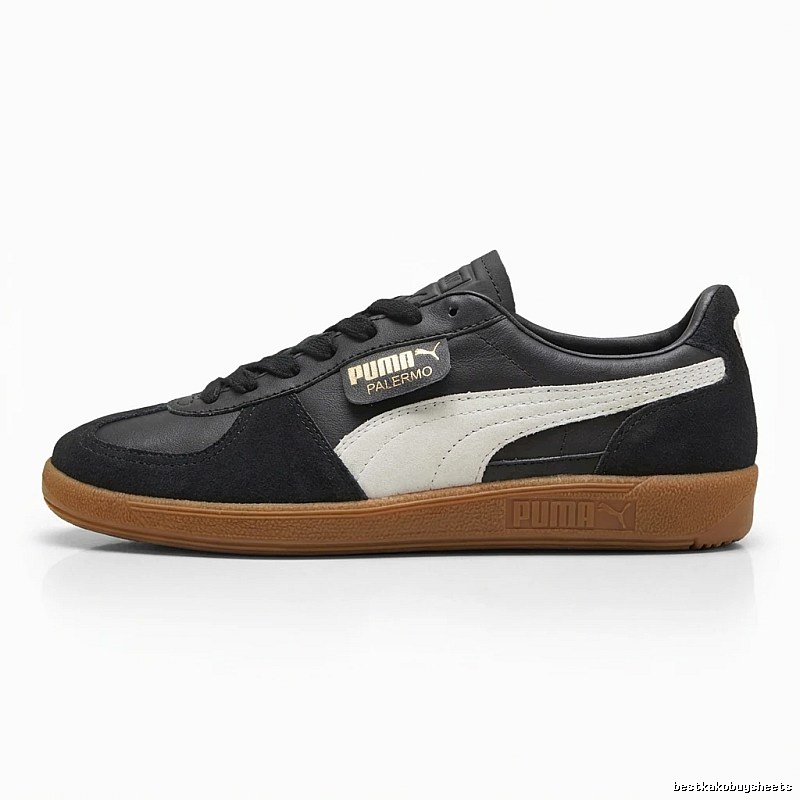 PUMA Palermo Retro Black and Brown Shoes