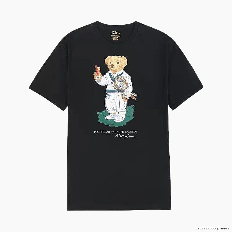 Ralph Lauren bear - style black T - shirt