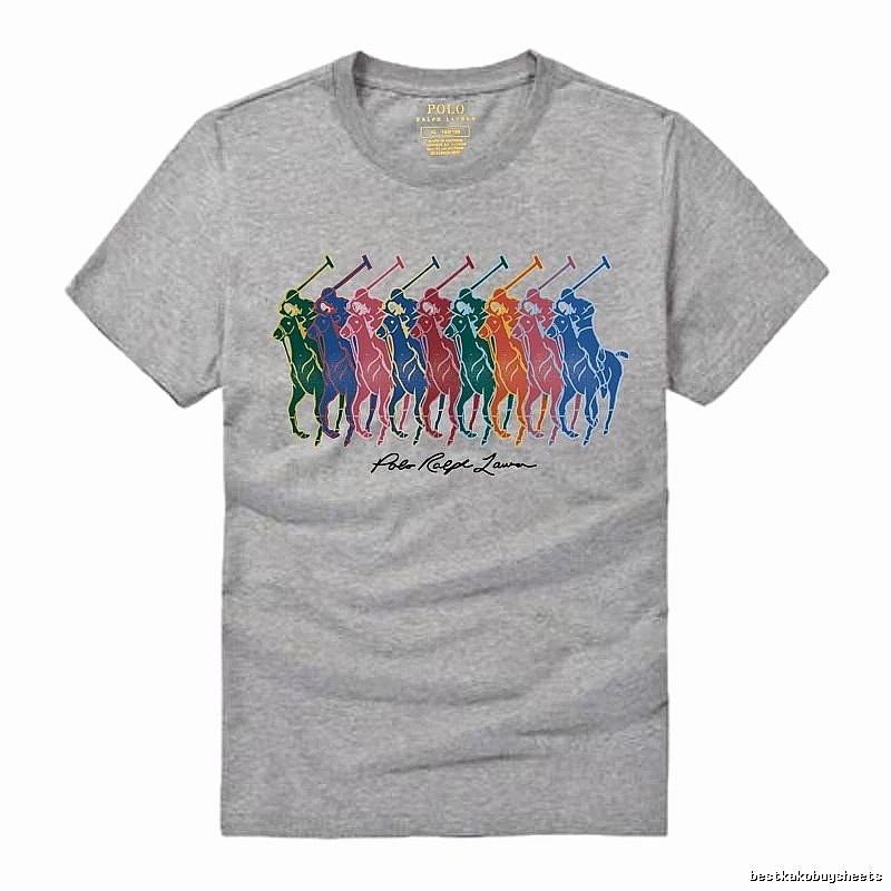 Ralph Lauren heathered grey polo-style T-shirt