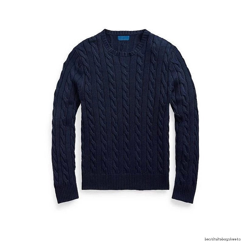 Ralph Lauren Lightweight Cable-knit sweater Navy Cable Knit for Trend Styling