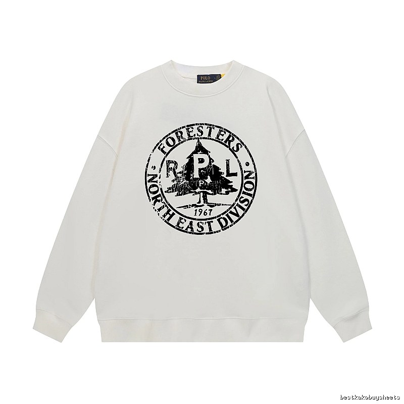 Ralph Lauren retro-style white sweatshirt
