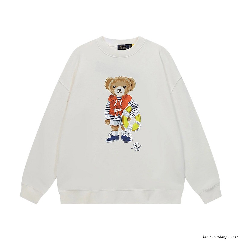 Ralph Lauren white sweatshirt with bear print
