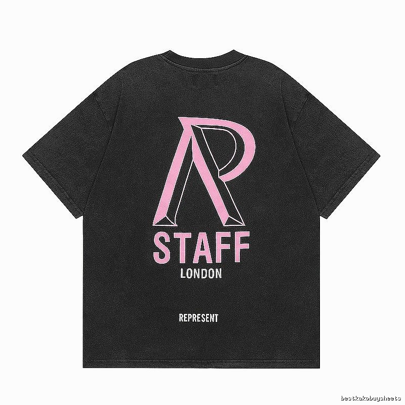 Represent Black Style 832 Owners Club T-Shirt Logo Detail