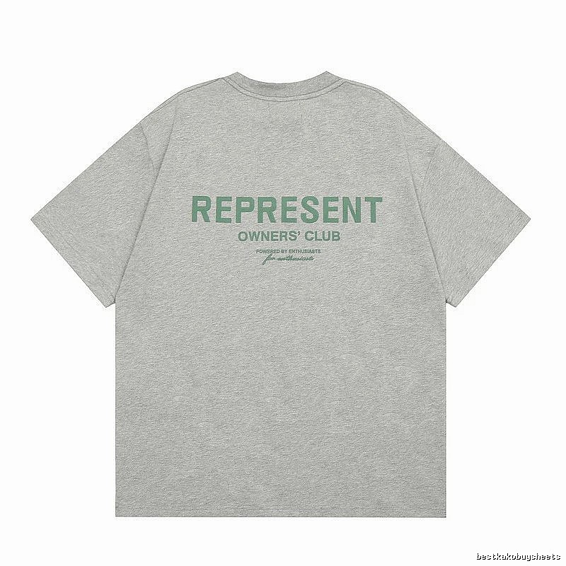 Represent Gray Style 801 Owners Club T-Shirt Casual Layering Logo