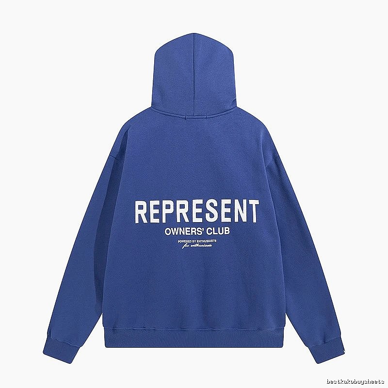 Represent Travel Owners Club hoodie Navy Large Represent with Modern Look