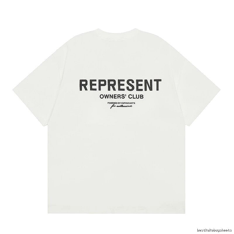 Represent White Style 801 Owners Club T-Shirt Color Pop Logo