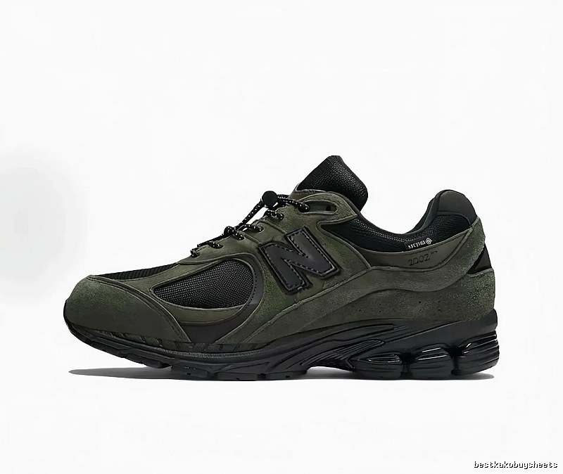 Retro-style olive green of New Balance 2002R