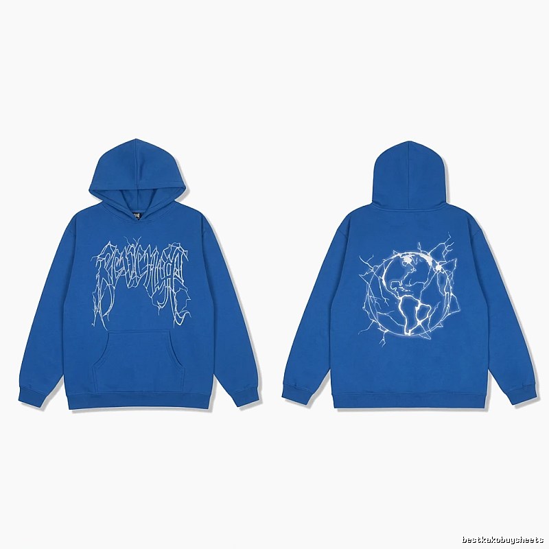 Revenge Lightning Wind Blue Hoodie