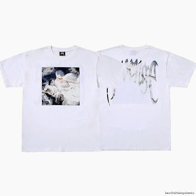 Revenge White Skull Graphic T-Shirt Resort Wear
