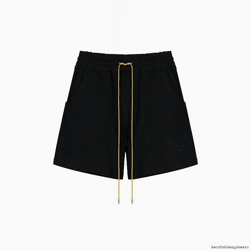 RHUDE minimalist black shorts