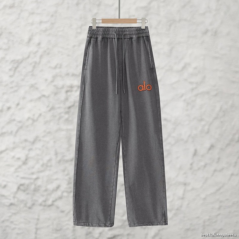 Signature Edit Alo Yoga Wide Lounge Pants - Gray