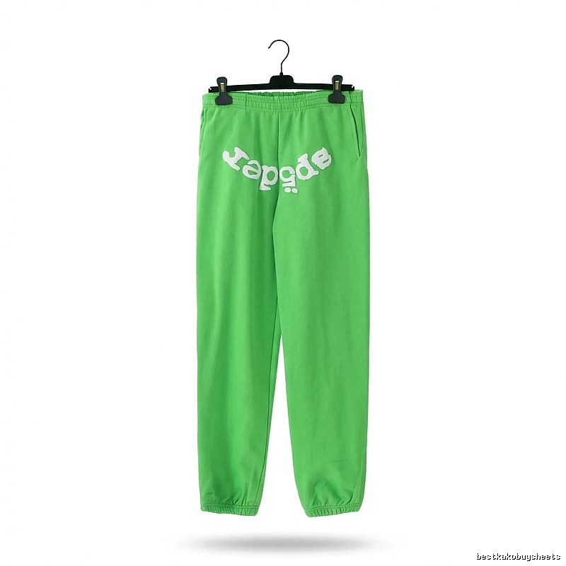 Sp5der Fluorescent Green Trendy Pants