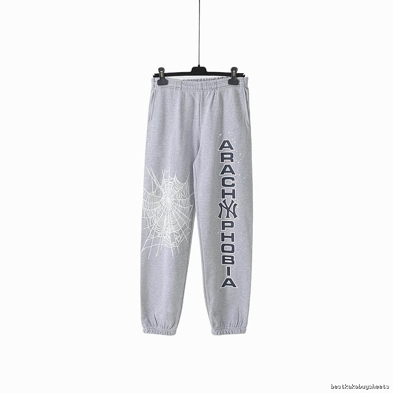 Sp5der Grey Trendy Sweatpants