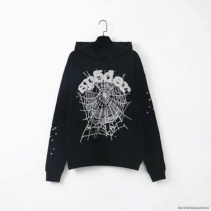 Sp5der Spider Print Black Sweatshirt