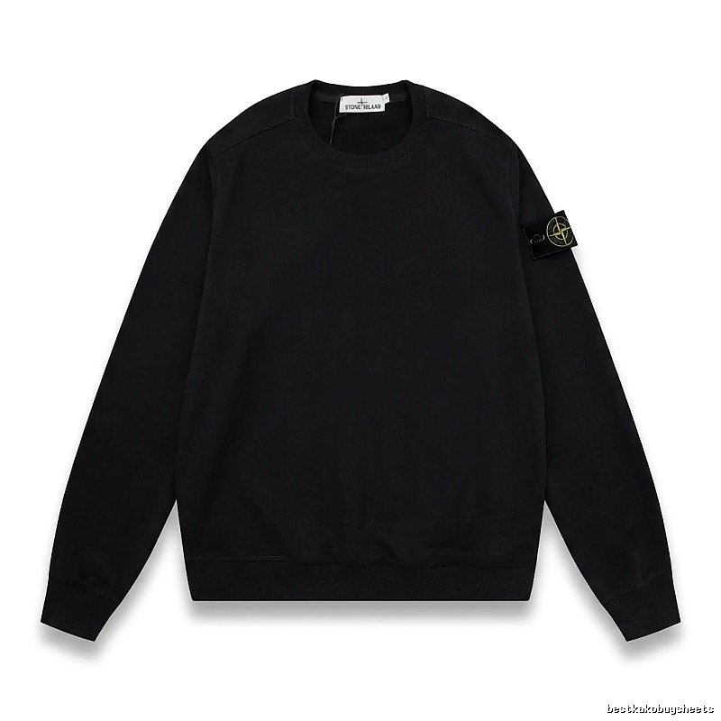 Stone Island basic black sweatshirt