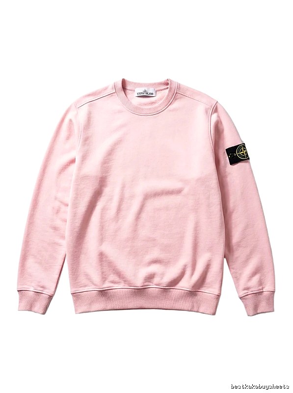Stone Island Basic Style Simple Wind Pink Sweatshirt