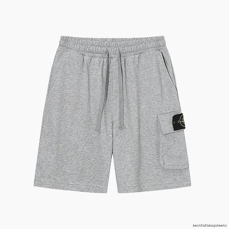 Stone Island Casual Workwear Style Gray Sweat Shorts