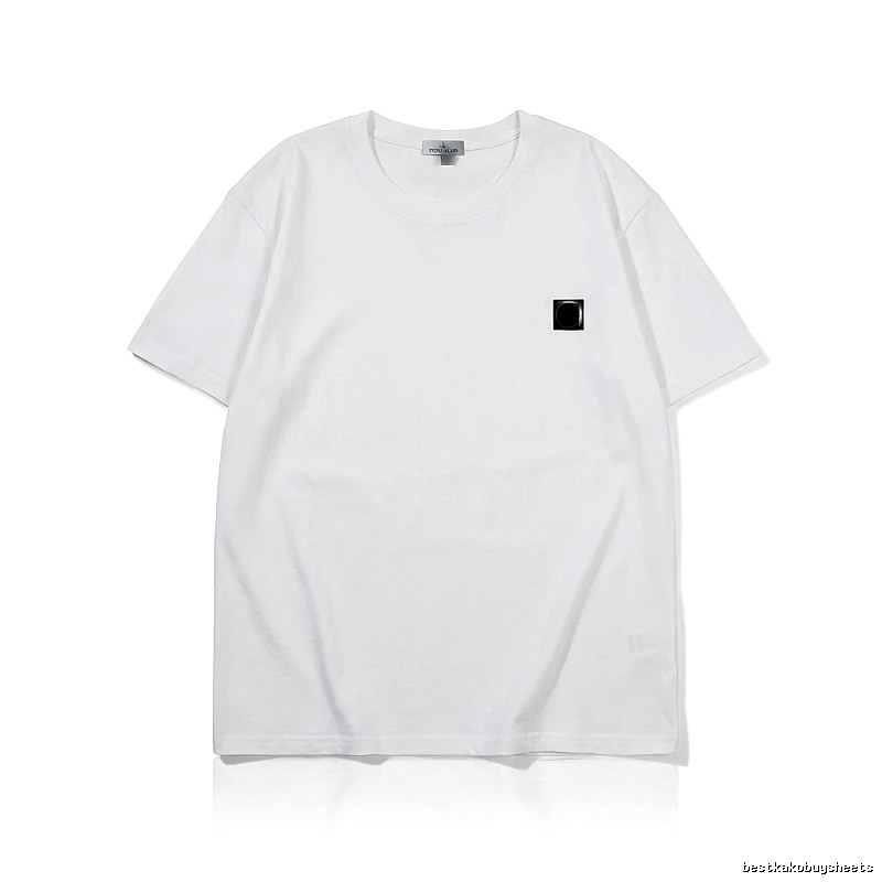 Stone Island minimalist style white T-shirt