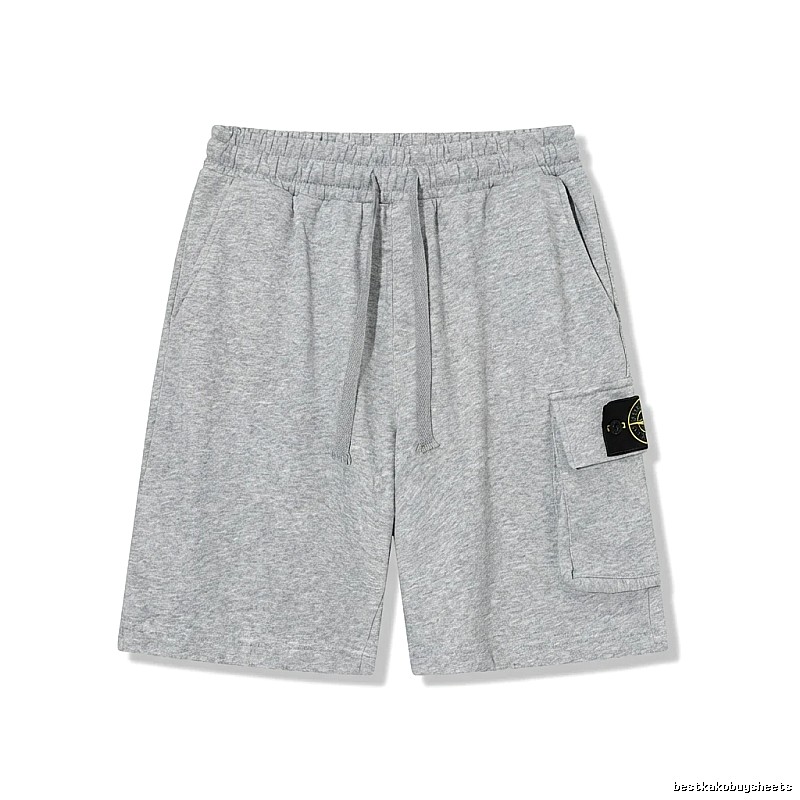 Stone Island workwear style grey shorts