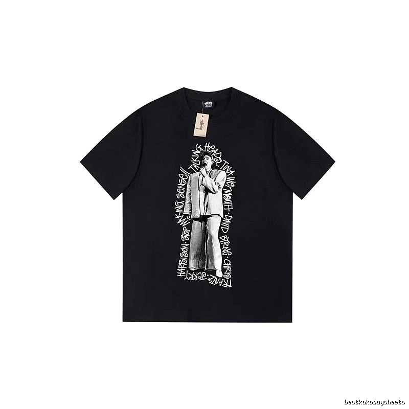 Stussy Lightweight Graphic T-shirt Black White Stussy for Trend Styling
