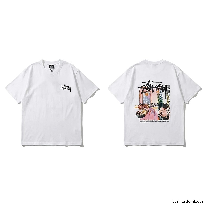 Stussy - printed casual white T - shirt